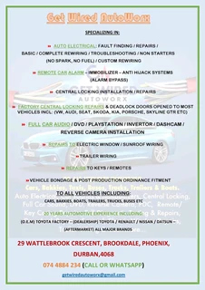 Car Alarm Special From R1299