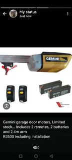 Gemini garage door motor