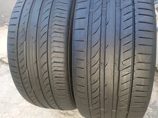 Two tyres sizes 255/40/21 continental normal
