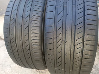 Two tyres sizes 255/40/21 continental normal