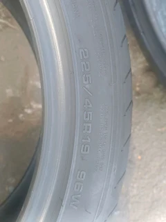 Two second hand tyres 225/45/19