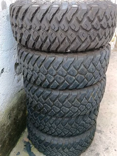 Set of Five tyres 285/70/17 one is new 4 are used but 90% condition