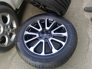 New set of mags with tyres for Ford Ranger 255/55/20 Goodyear Wrangler