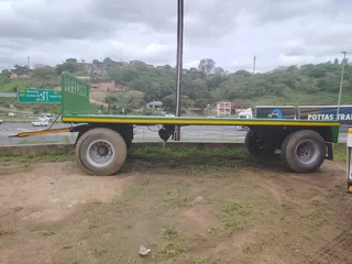 1979- BUSAF FLATDECK DRAWBAR TRAILER- T638