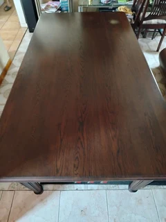 Dark oak dining table for sale