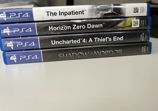 PS4 with games and adaptive trigger