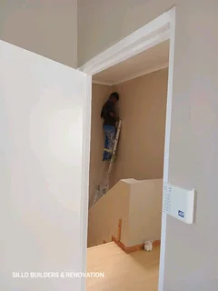 Damp fixing. Ceiling repairs and painting