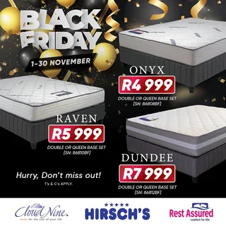Bed and mattress sale 1 - 30 November WhatsApp 068 858 6440
