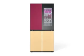 French door LG Fridge 617L MoodUP Multi-Door Fridge Freezer, Colour Changing LED GR-A24FDMMB