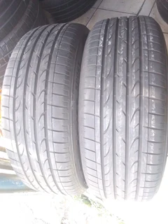 2x 225/55/R18 BRIDGESTONE DUELER H P TYRES 90% TREAD LIFE CALL PAUL 0632489024