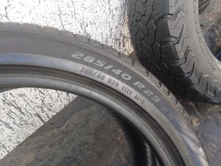 2x 285/40/R23 PIRELLE SCORPION ZERO NORMAL TYRES 99%TREAD LIFE CALL PAUL 0632489024