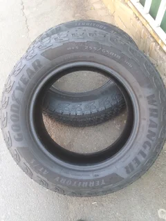 2x 265/65/R18 GOODYEAR WRANGLER TERRITORY HT TYRES 98%TREAD LIFE CALL PAUL 0632489024