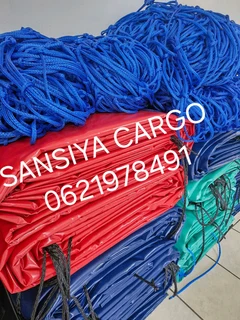 PVC Tarpaulins, Cargo Nets,Corner plates,Ratchets,Straps,Fire extinguishers,Triangles.