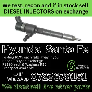 Hyundai Santa Fe diesel injectors for sale