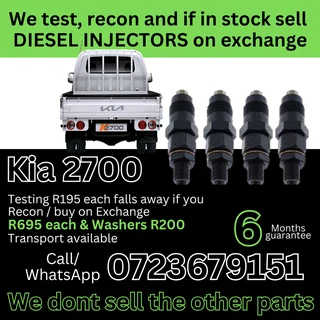 Kia 2700 diesel injectors for sale
