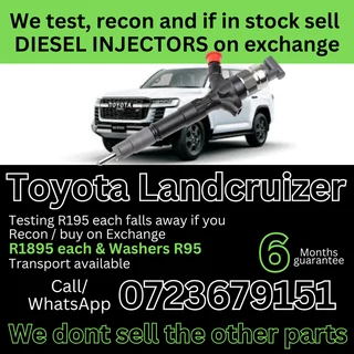 Toyota Landcruizer Prado 3L diesel injectors for sale