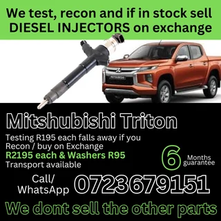 Mitshubishi Triton diesel injectors for sale