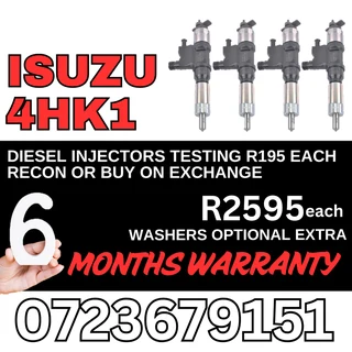 Isuzu 4HK1 diesel injectors for sale