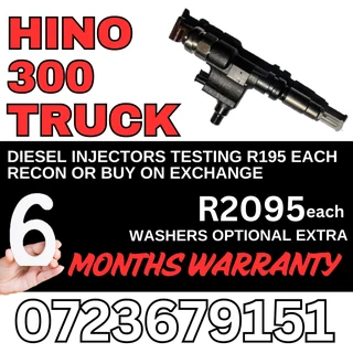 Hino 300 Truck diesel injectors for sale