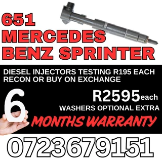 651 Mercedes Benz Sprinter diesel injectors for sale