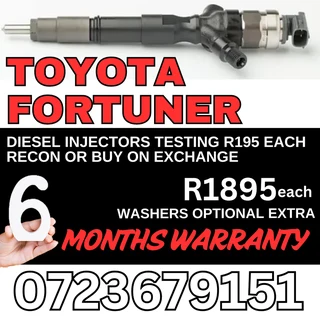 Toyota Fortuner diesel injectors for sale