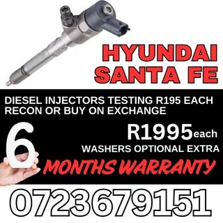 Hyundai Santa Fe diesel injectors for sale