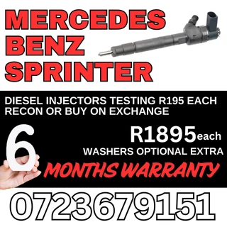 Mercedes Benz Sprinter diesel injectors for sale
