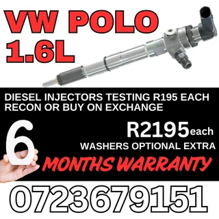 VW Polo 1.6L diesel injectors for sale