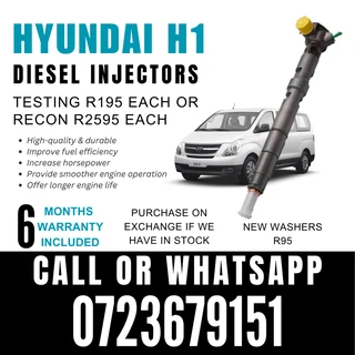 Hyundai H1 diesel injectors for sale