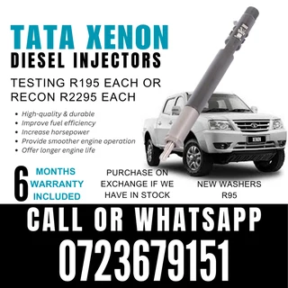 TATA Xenon 2.2 / 3L diesel injectors for sale