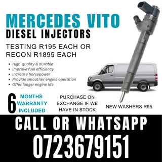 Mercedes Vito diesel injectors for sale