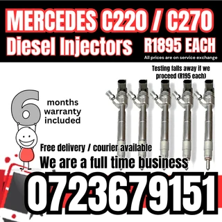 Mercedes C220 / C270 diesel injectors for sale