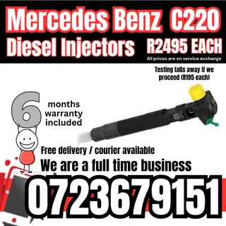 Mercedes Benz C220 diesel injectors for sale