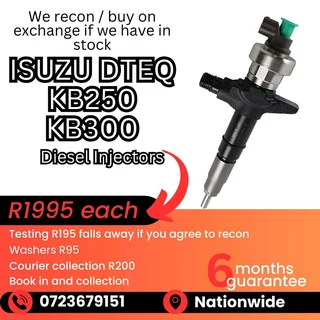 Isuzu Dteq, KB250 and KB300 Diesel Injectors for sale