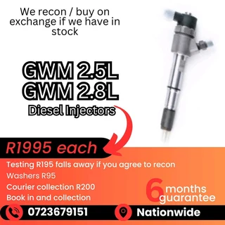 GWM 2.5 / GWM 2.8L Diesel Injectors for sale