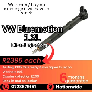 VW Bluemotuon 1.2L Diesel Injectors for sale