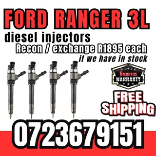 Ford Ranger 3L diesel injectors for sale
