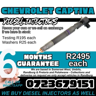 Chevrolet Captiva Diesel Injectors for sale