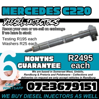 Mercedes C220 Diesel Injectors for sale