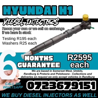 Hyundai H1 Diesel Injectors for sale