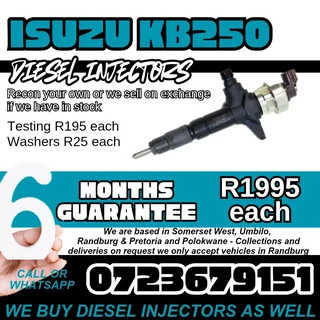 Isuzu KB250 Diesel Injectors for sale