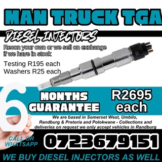 Man Truck Tga Diesel Injectors For Sale