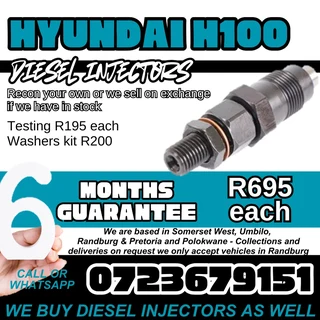 Hyundai H100 Diesel Injectors for sale