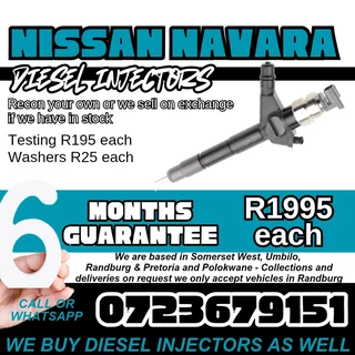 Nissan Navara Diesel Injectors for sale