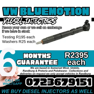 VW Bluemotion Diesel Injectors for sale
