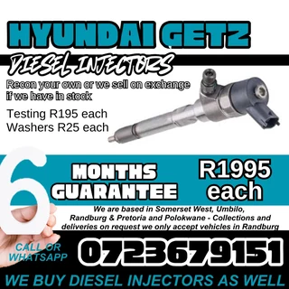 Hyundai Getz Diesel Injectors for sale