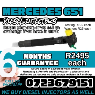 Mercedes 651 Diesel Injectors for sale