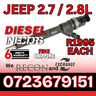 Jeep 2.7 / 2.8L diesel injectors for sale