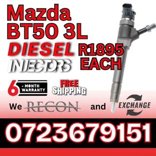 Mazda BT50 3L diesel injectors for sale