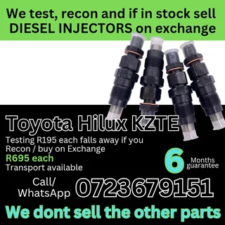 Toyota KZTE diesel injectors for sale